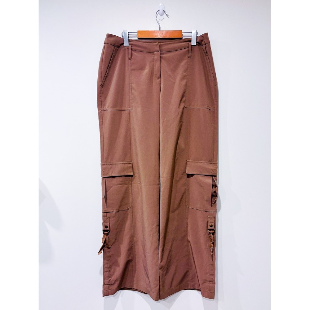 SAN FRANCISCO Taupe Wide Leg Cargo Pants Utility Pockets Streetwear Size 9